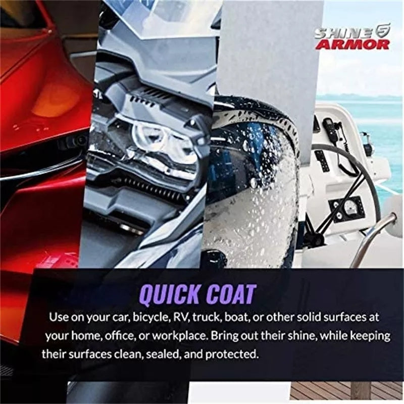 Shine armor quick coat hydrophobic ceramic coating spray- 8 ounces
