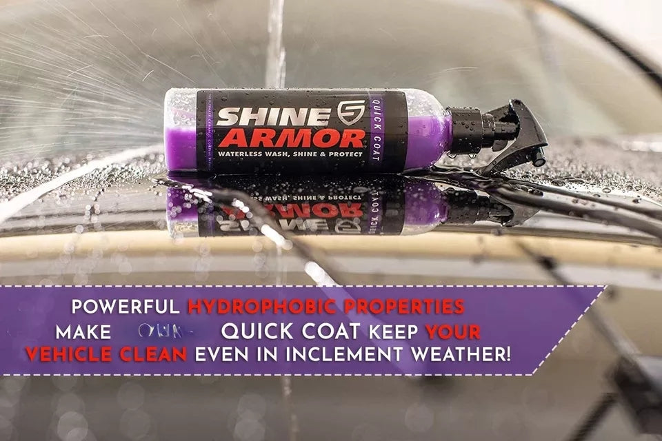 Shine armor quick coat hydrophobic ceramic coating spray- 8 ounces