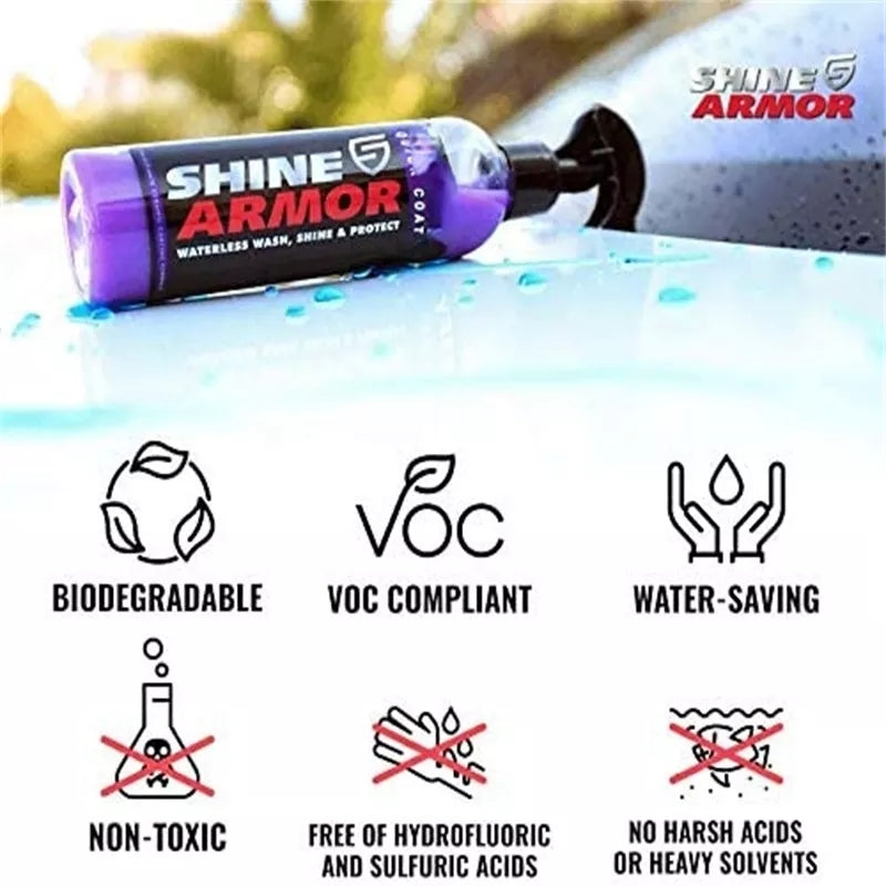 Shine armor quick coat hydrophobic ceramic coating spray- 8 ounces